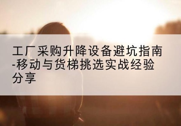 铁山港移动式升降机怎么选-工厂采购升降设备避坑指南-移动与货梯挑选实战经验分享